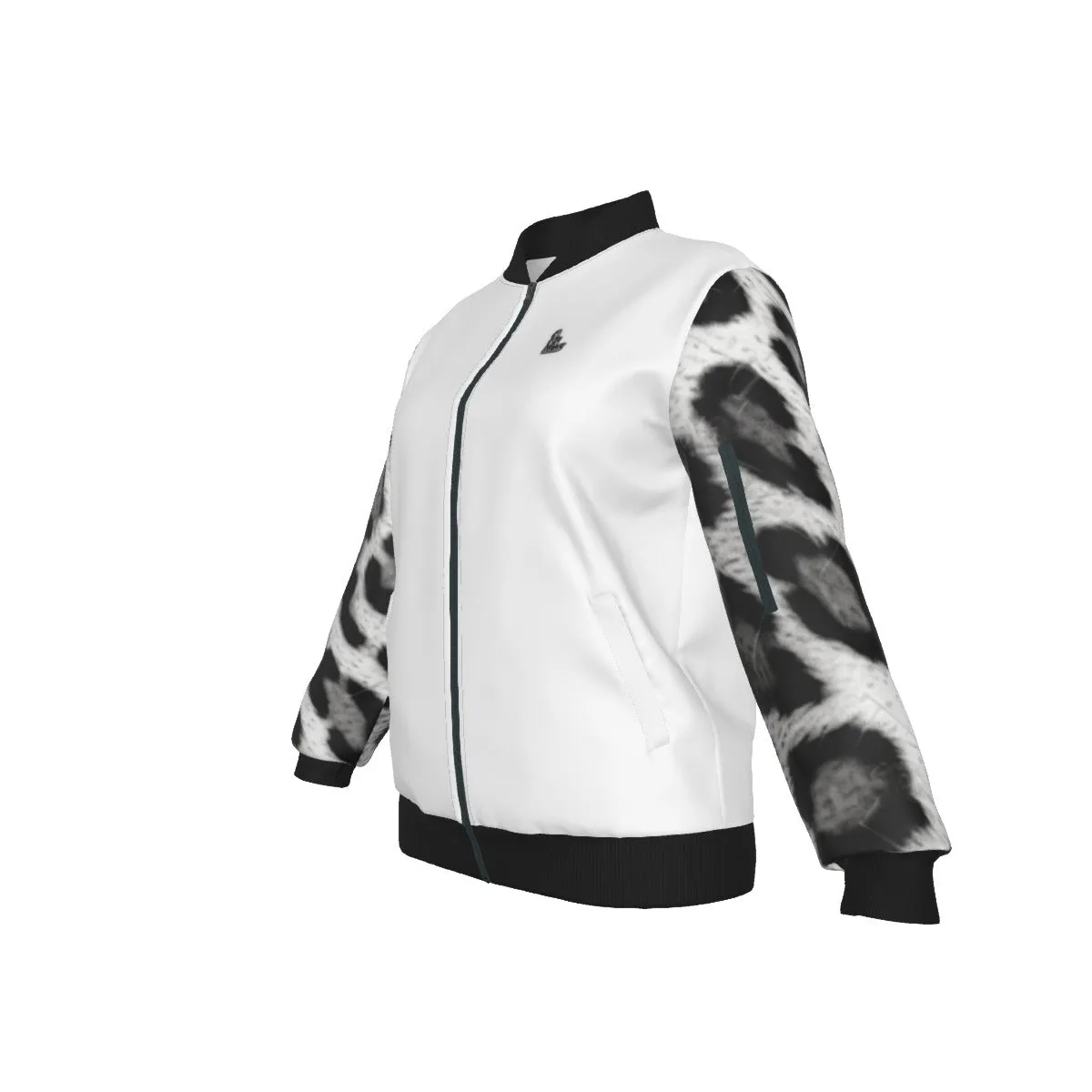Officially Sexy Snow Leopard Collection Women's AOLP Jacket Large Print Logo on Back (English) #2
