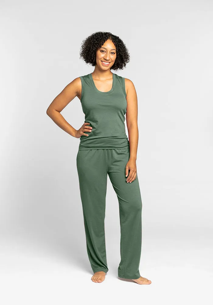 Phoebe Lounge Tank • Final Sale Deals! - Duck Green