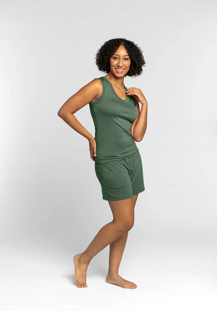 Phoebe Lounge Tank • Final Sale Deals! - Duck Green