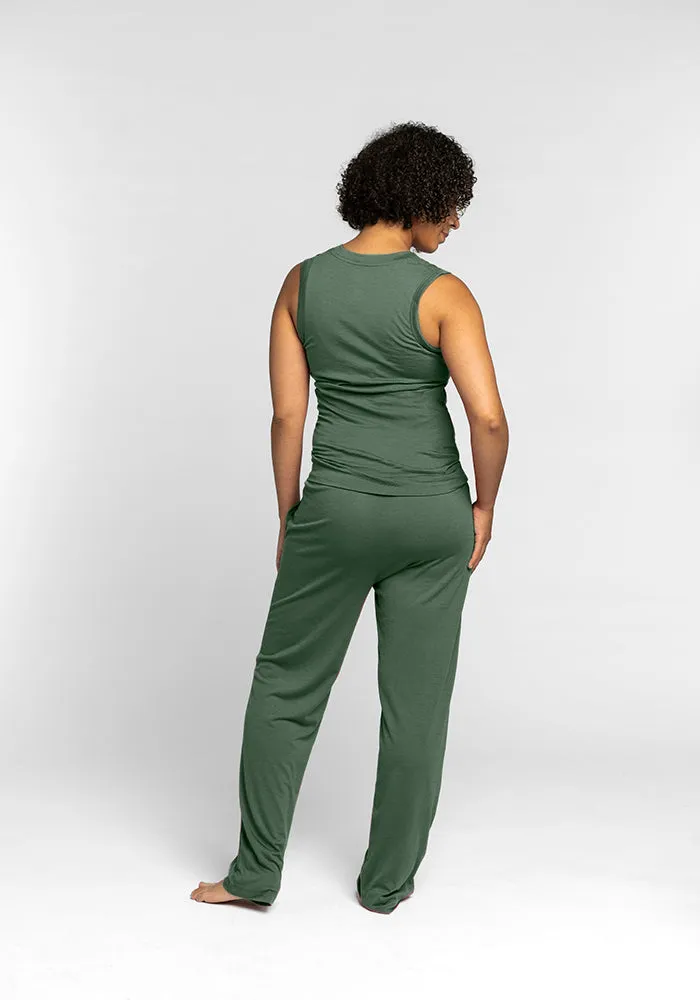 Phoebe Lounge Tank • Final Sale Deals! - Duck Green