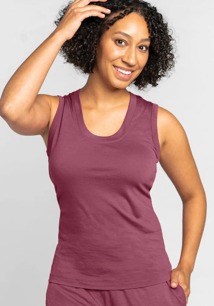 Phoebe Lounge Tank - Wild Ginger