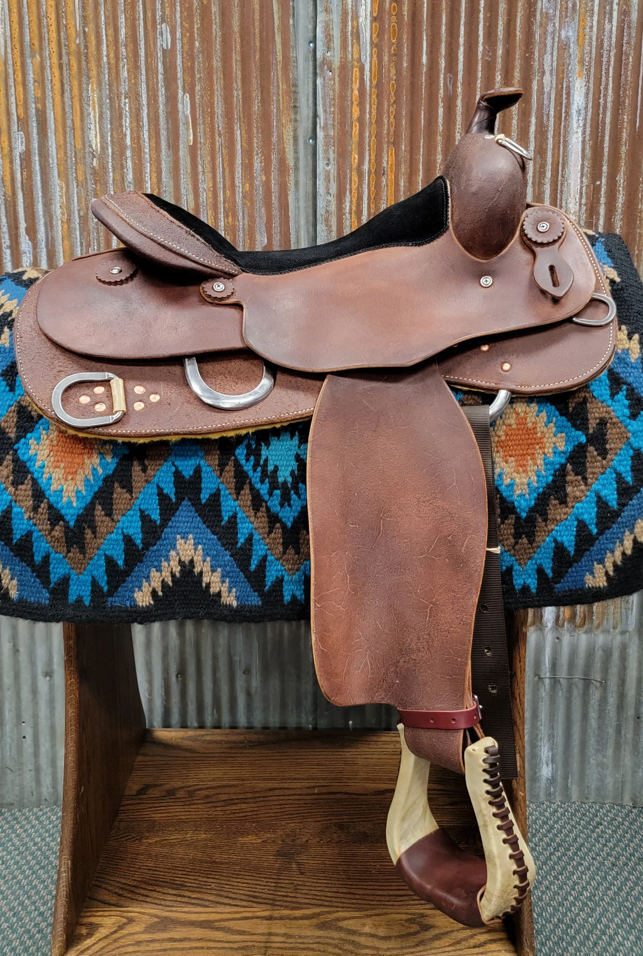 RW Bowman Heavy Oiled Training Saddle