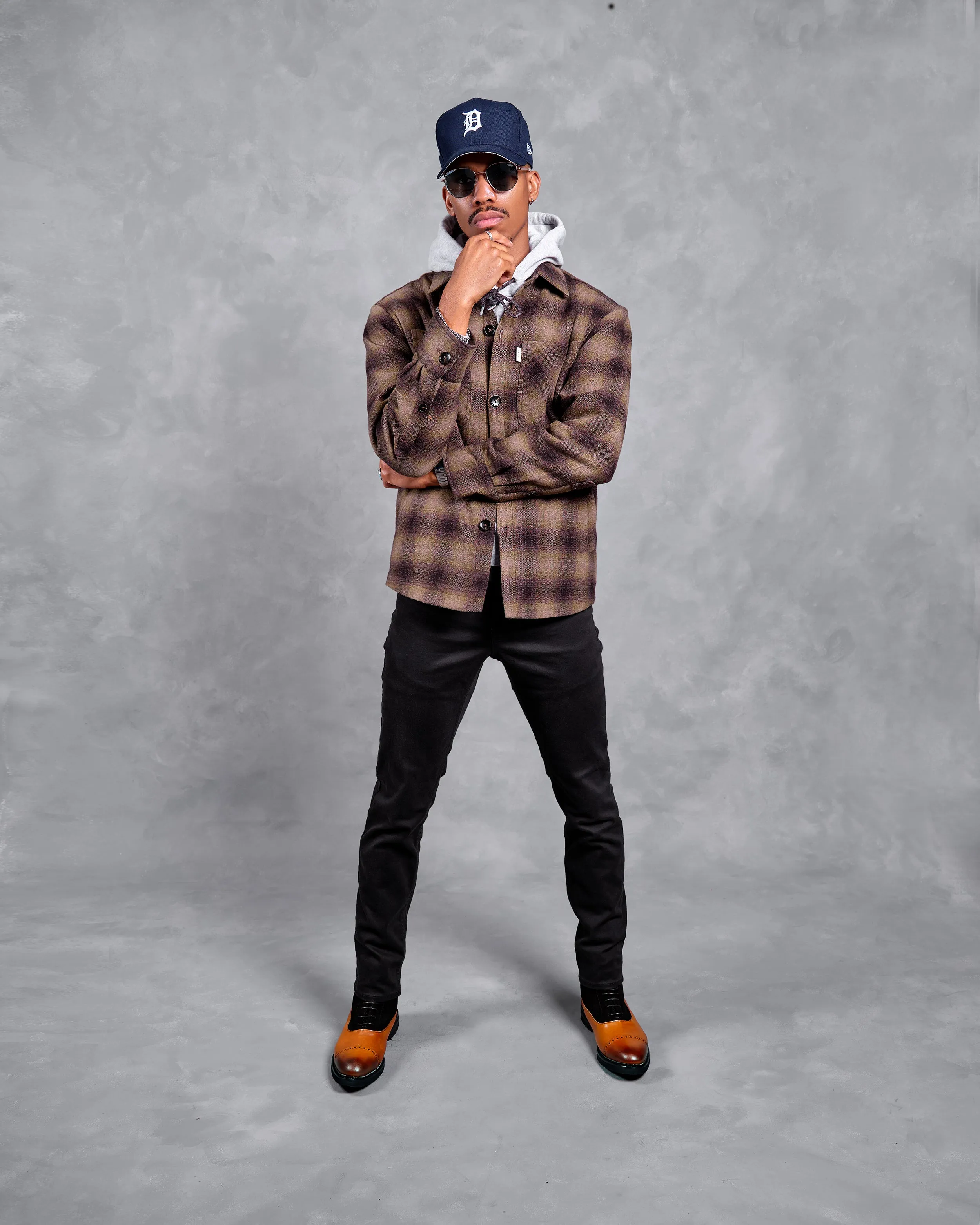 SG Quilted Shirt Jacket - Bronze Plaid