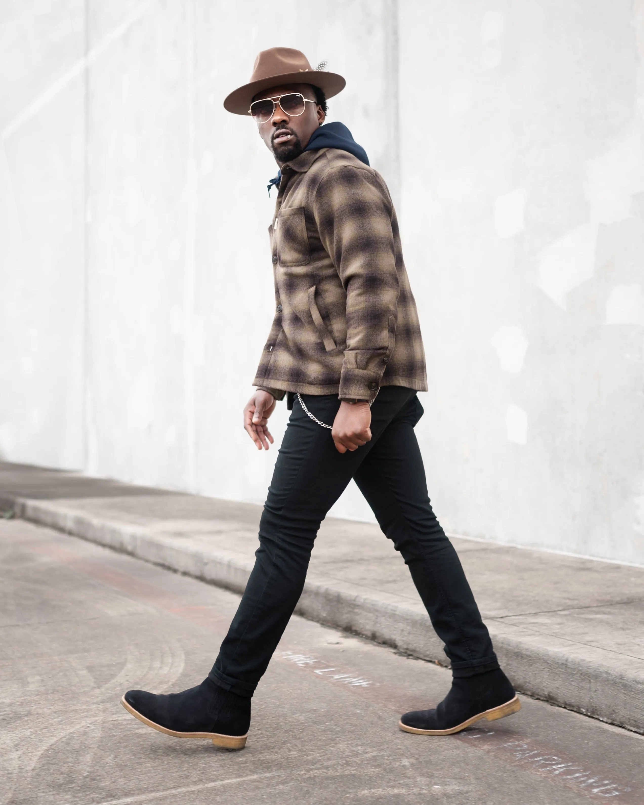 SG Quilted Shirt Jacket - Bronze Plaid