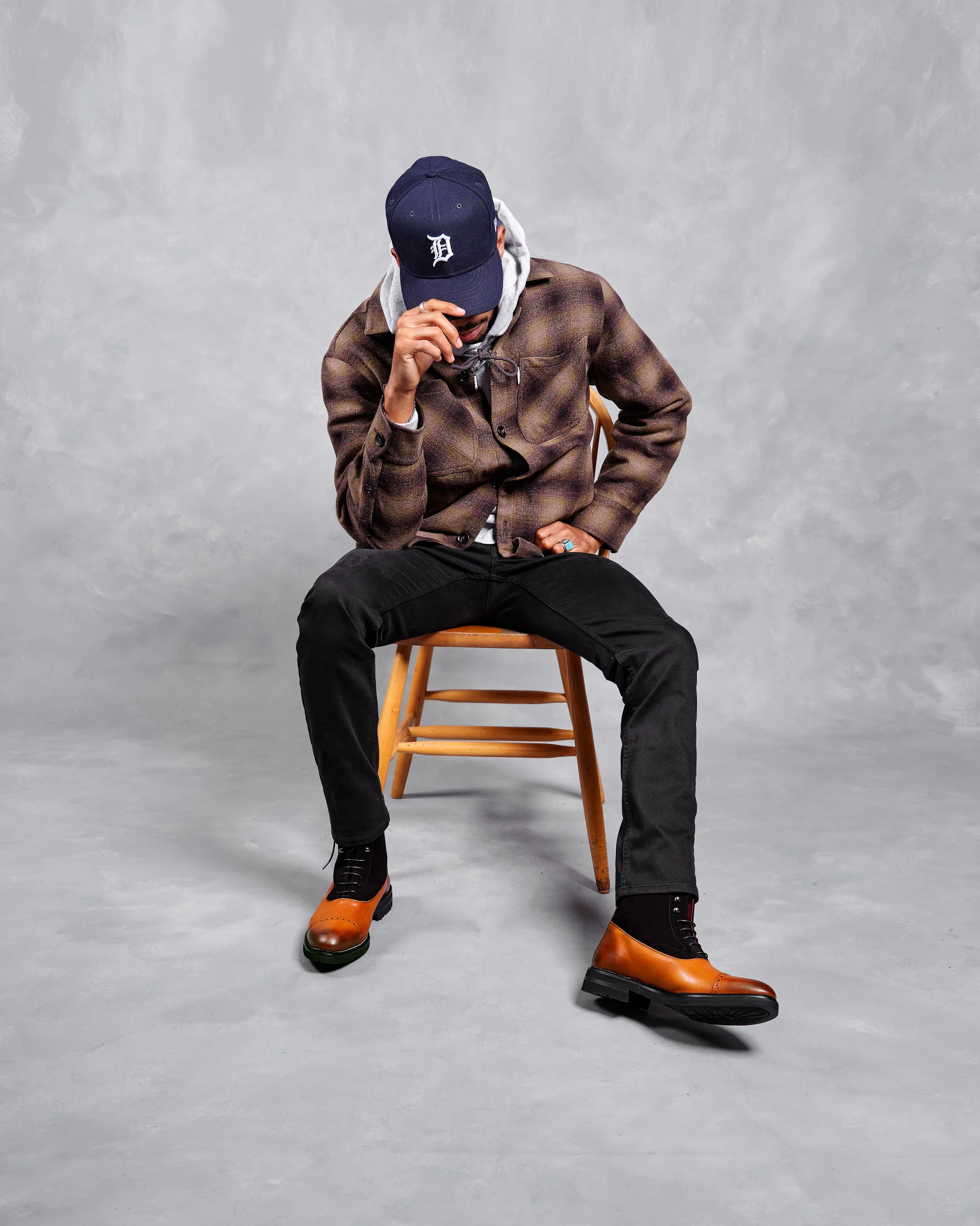 SG Quilted Shirt Jacket - Bronze Plaid
