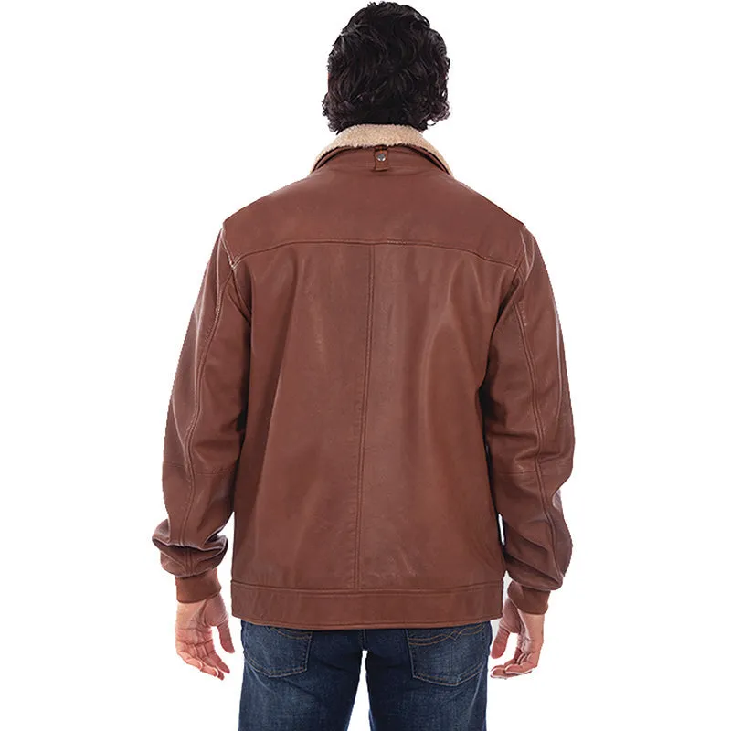 Shearling Collar Bomber