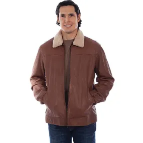 Shearling Collar Bomber