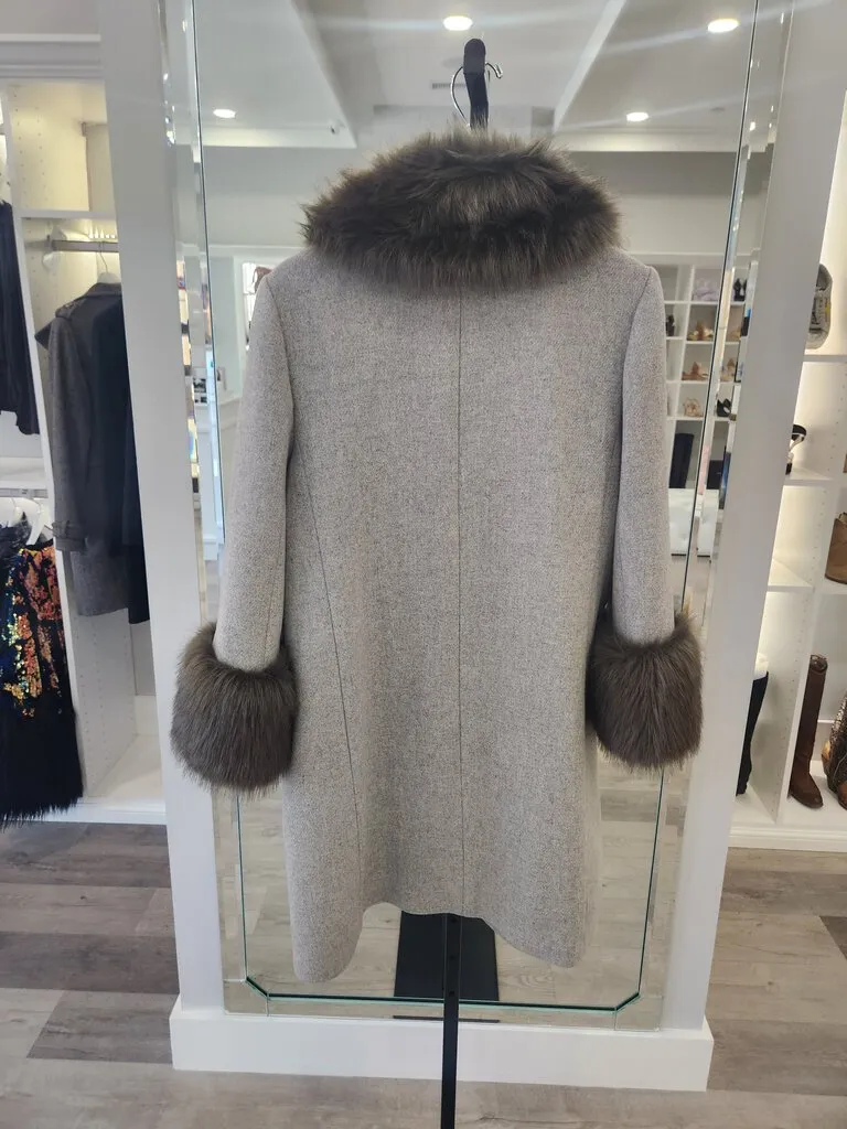 Single Breasted Wool Coat Retail $798