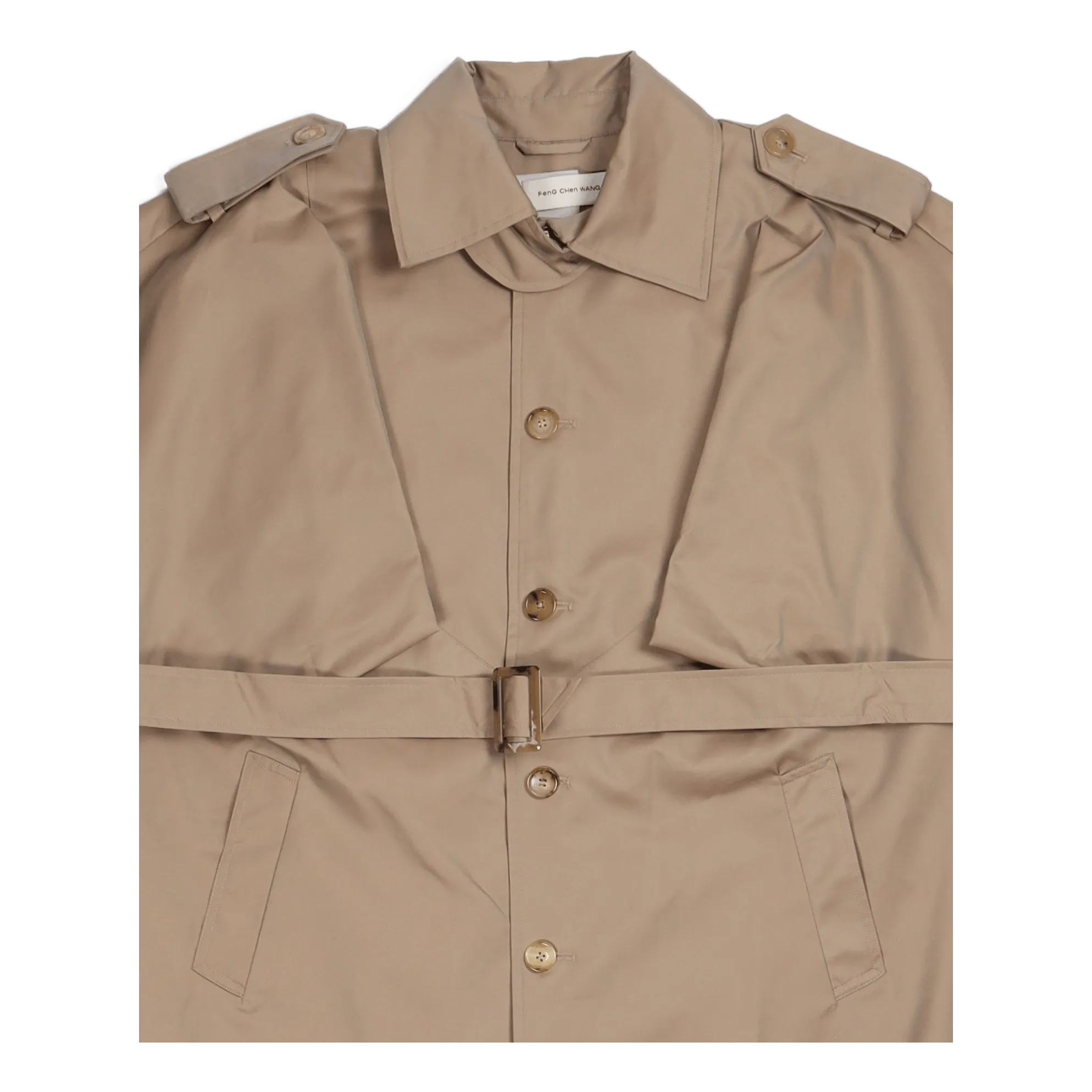 Sleeveless Trench Coat Khaki