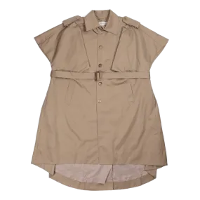 Sleeveless Trench Coat Khaki