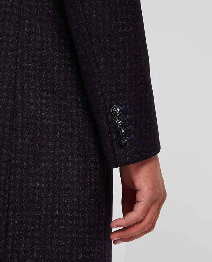 Slim fit wool-mix tailored coat