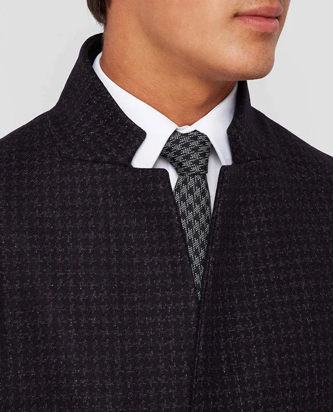 Slim fit wool-mix tailored coat