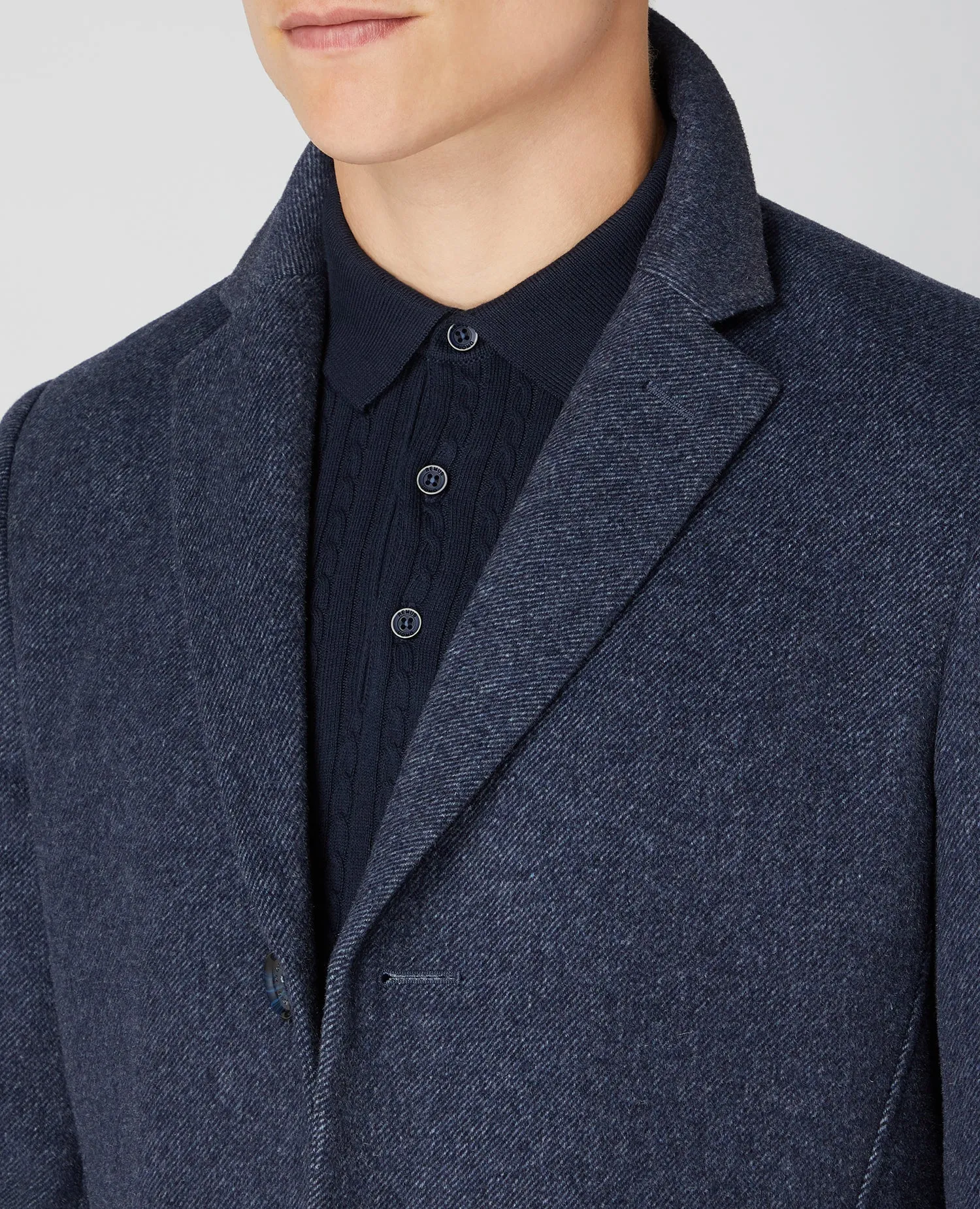 Slim Fit Wool-Rich Tailored Coat