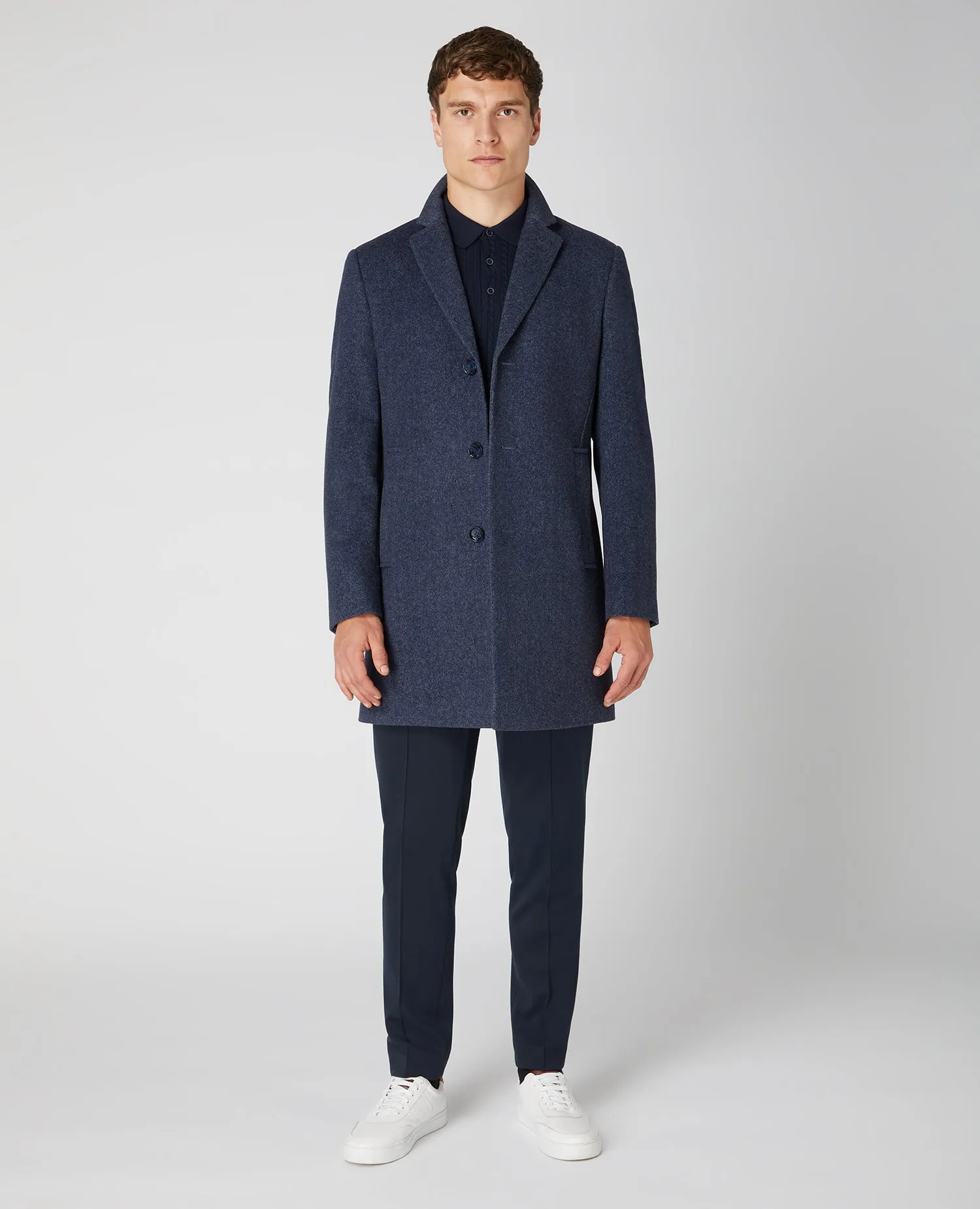 Slim Fit Wool-Rich Tailored Coat