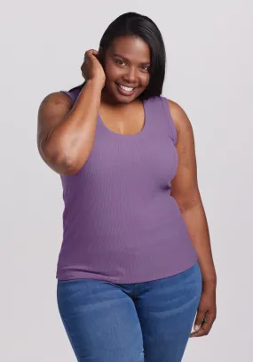 Sloane Ribbed Tank • Final Sale Deals! - Montana Grape