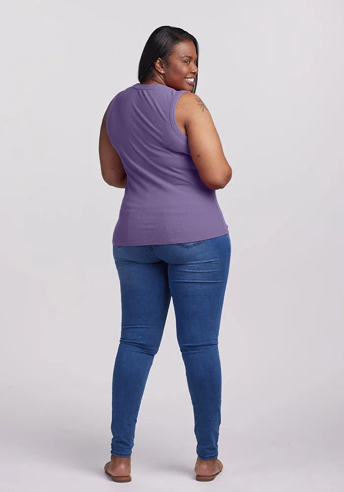 Sloane Ribbed Tank • Final Sale Deals! - Montana Grape