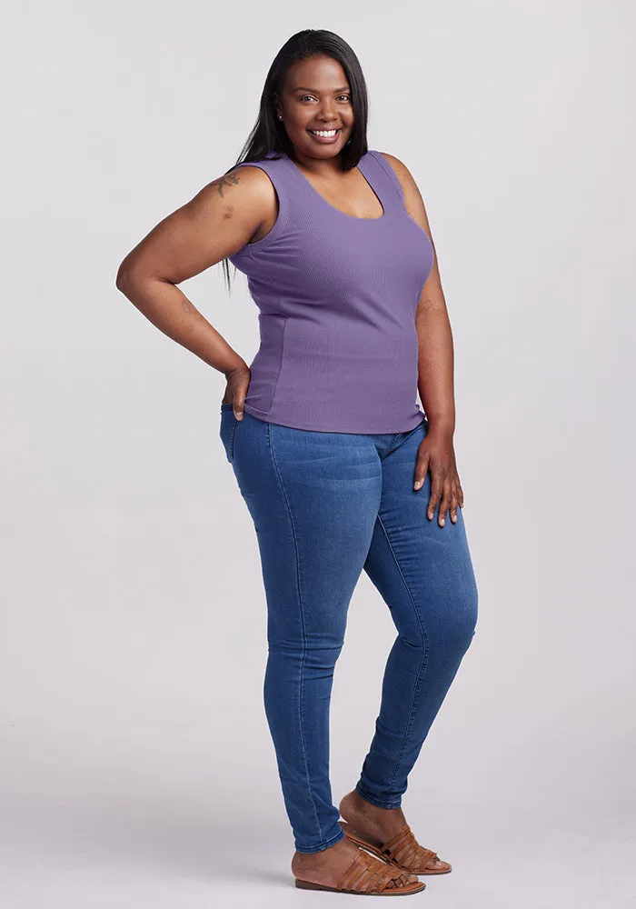 Sloane Ribbed Tank • Final Sale Deals! - Montana Grape