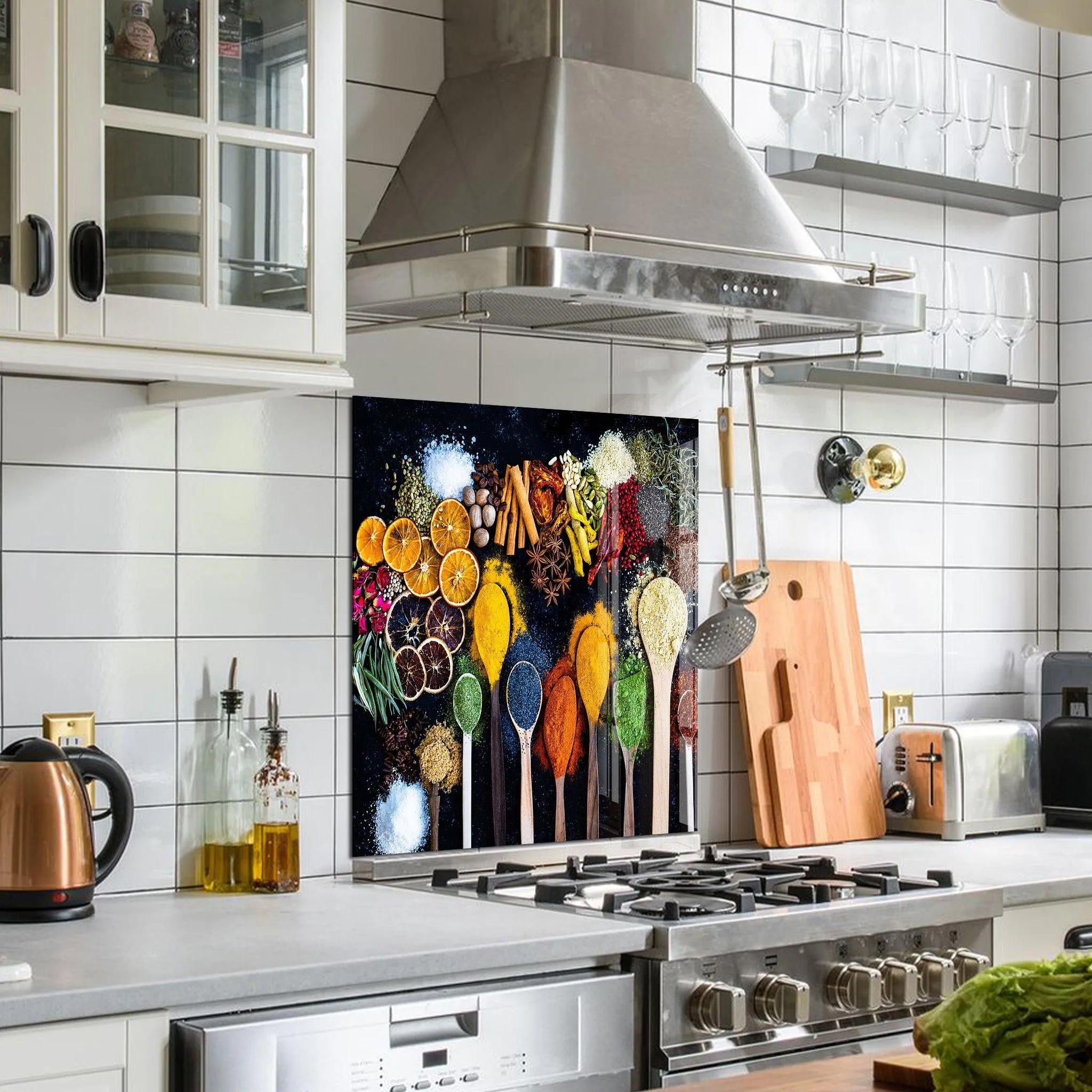 Spice Dream | Glass Printed Backsplash for your Kitchen