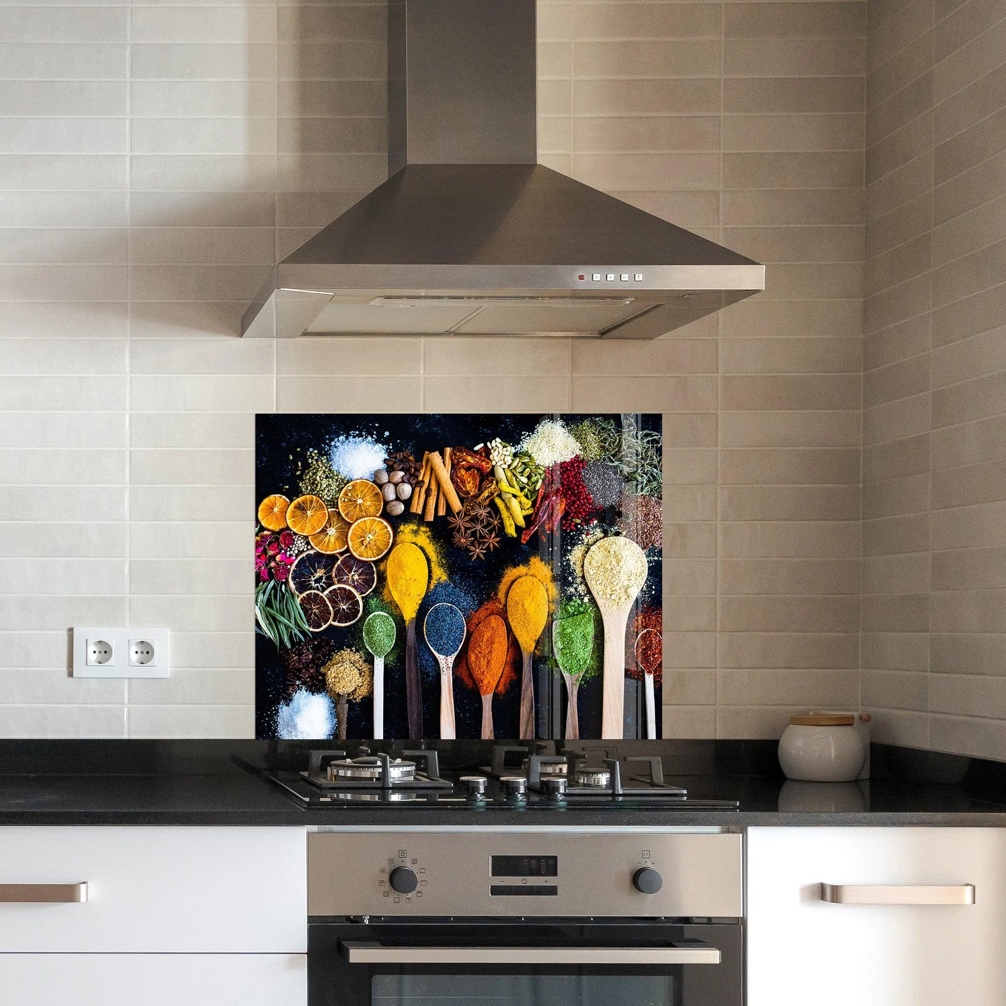 Spice Dream | Glass Printed Backsplash for your Kitchen