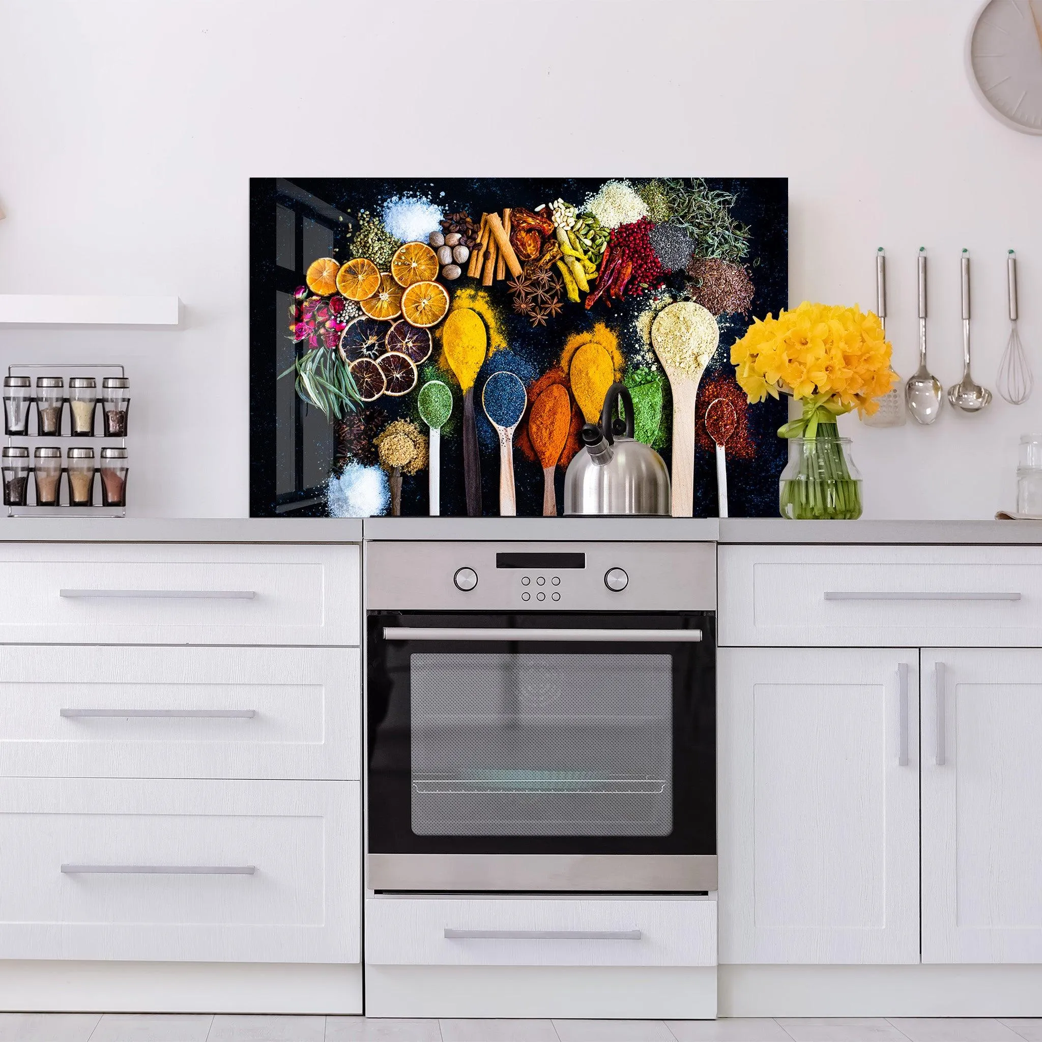 Spice Dream | Glass Printed Backsplash for your Kitchen