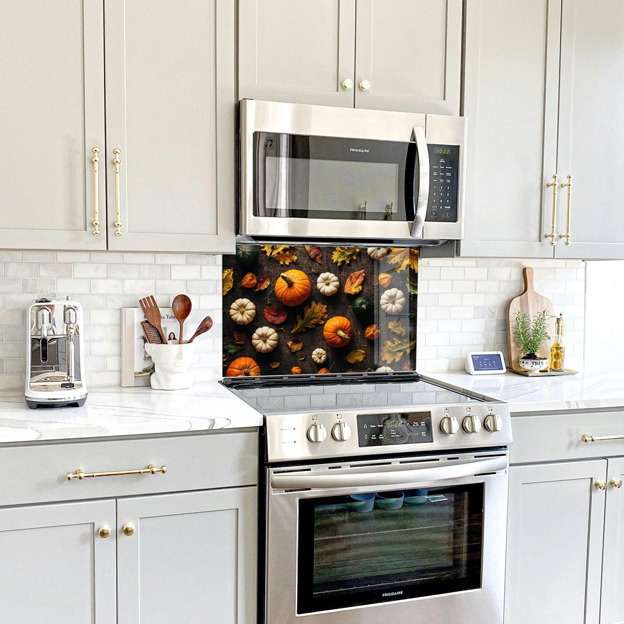 Sweet Pumpkins | Glass Printed Backsplash for your Kitchen