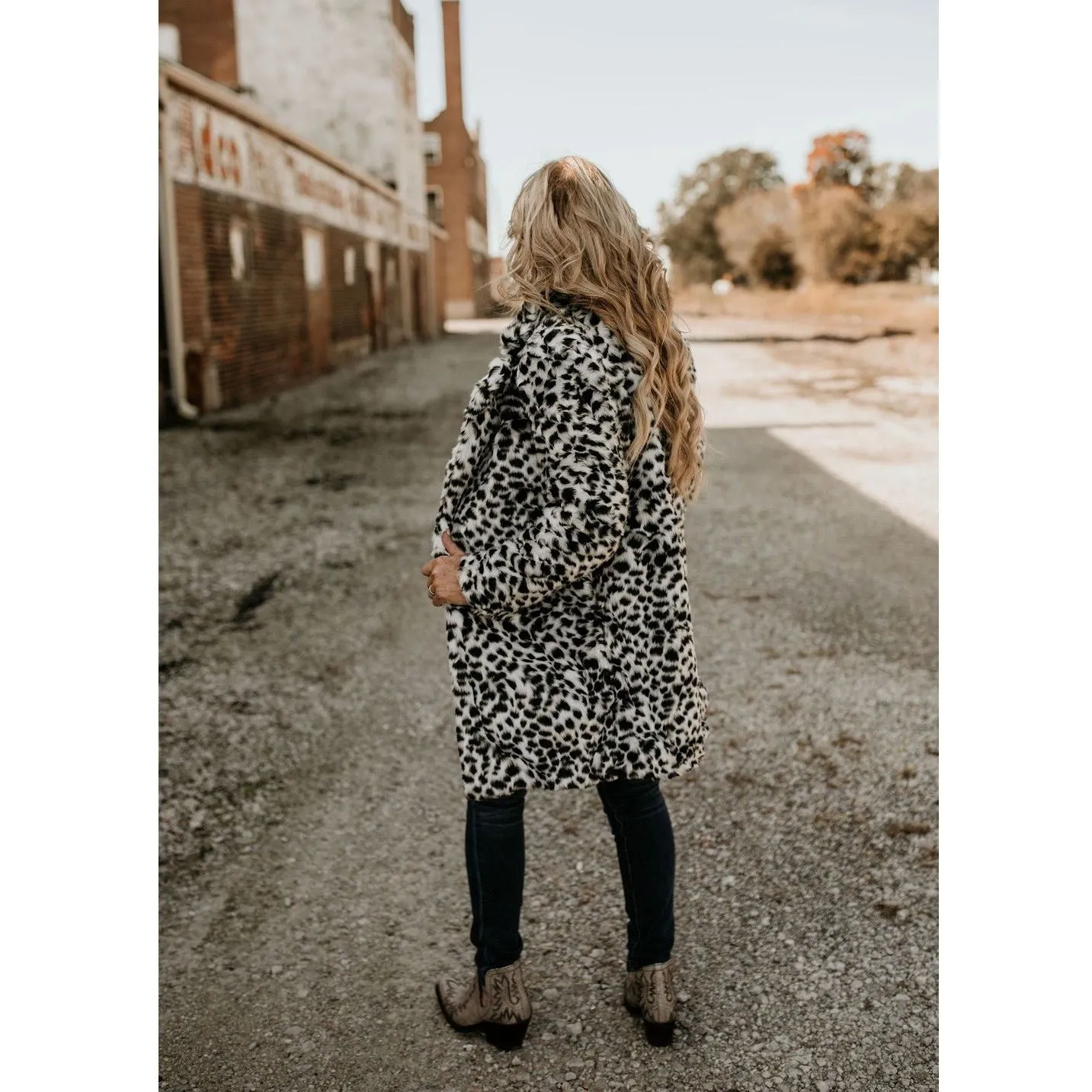 Teddy Lapeled Faux Fur Jacket