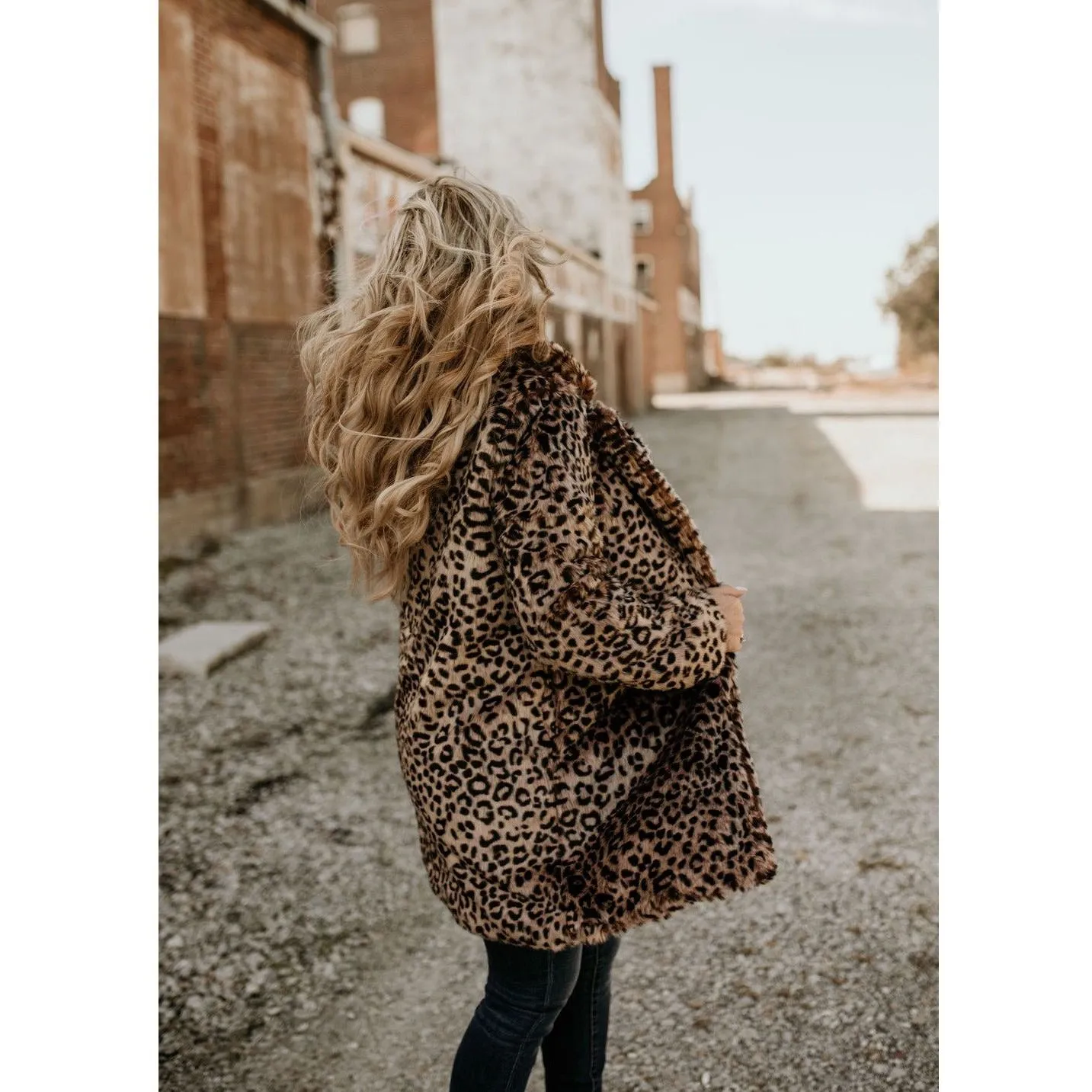 Teddy Lapeled Faux Fur Jacket