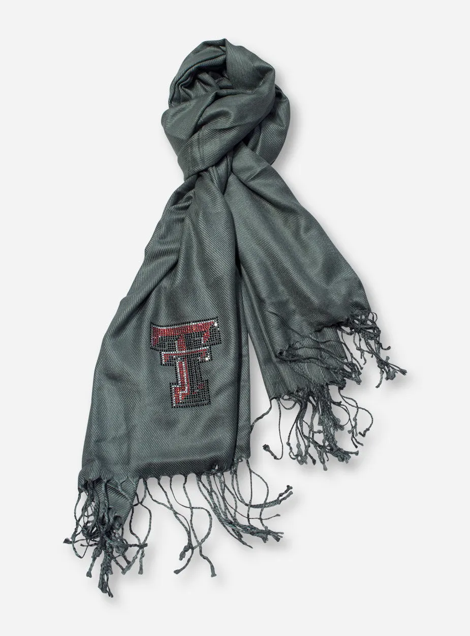 Texas Tech Rhinestone Double T Pashmina Scarf