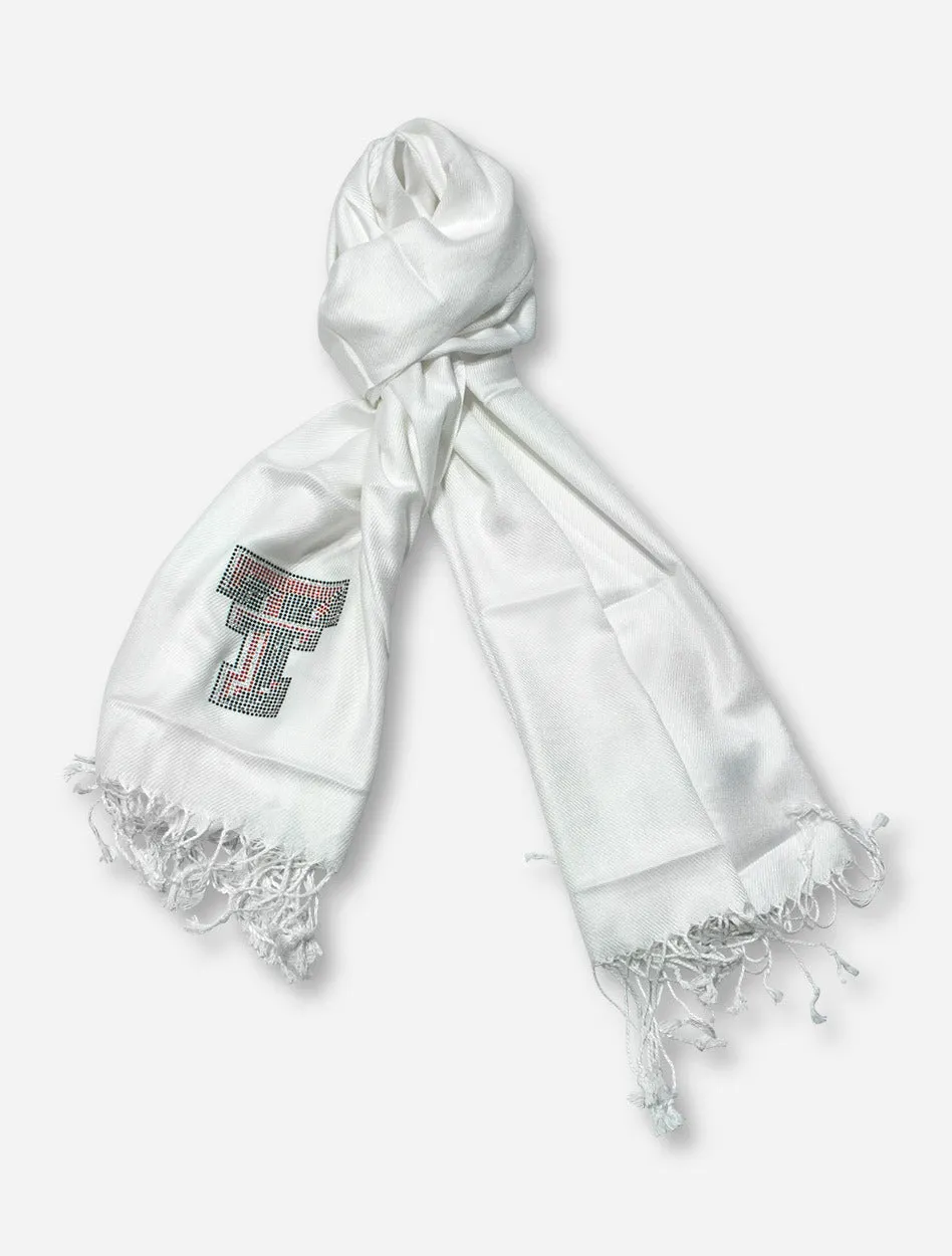 Texas Tech Rhinestone Double T Pashmina Scarf