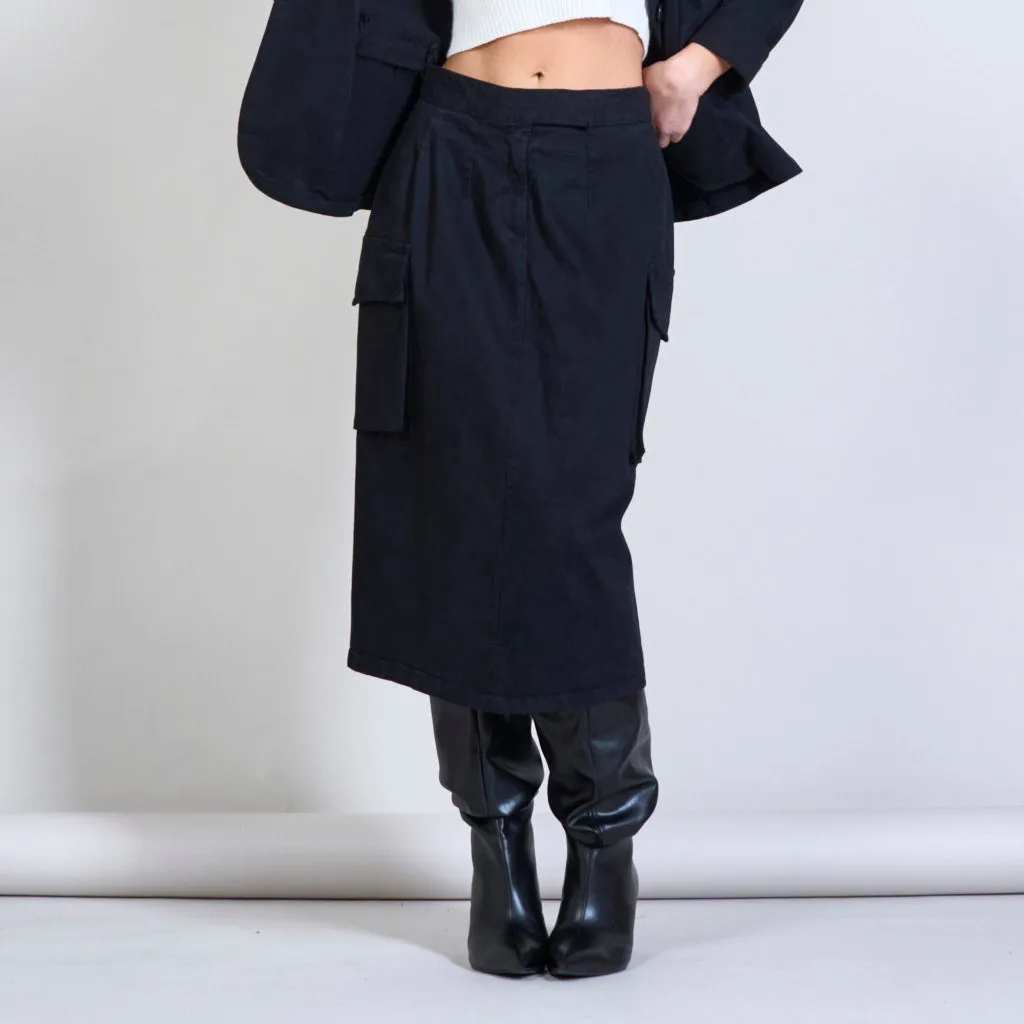 Two side pocket pencil skirt wholesale