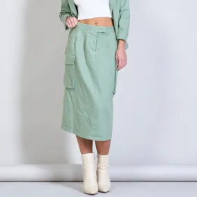 Two side pocket pencil skirt wholesale