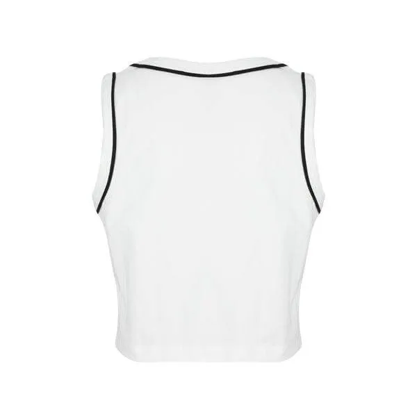 WHITE PRINT TANK TOP FOR GIRLS