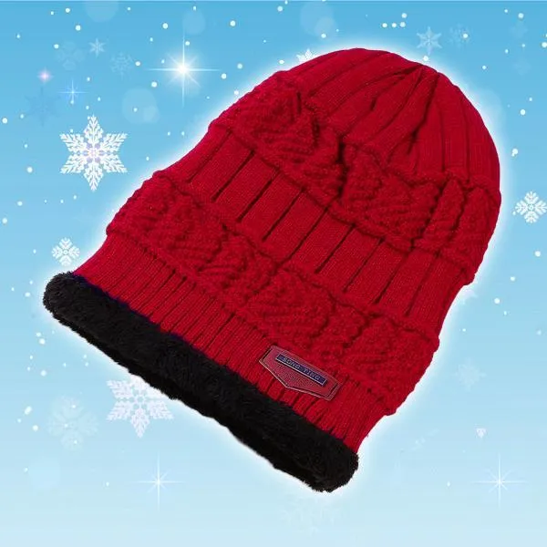 Winter Fleece Beanie Scarf Set