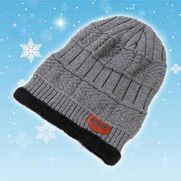 Winter Fleece Beanie Scarf Set
