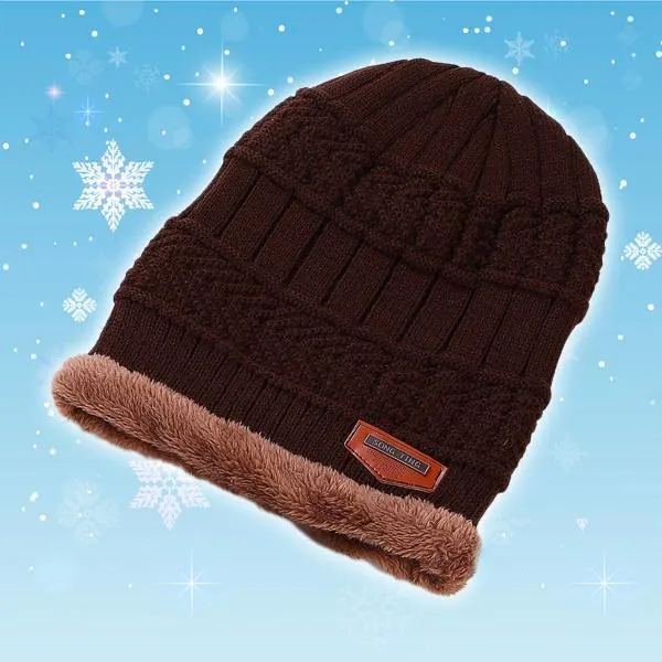 Winter Fleece Beanie Scarf Set